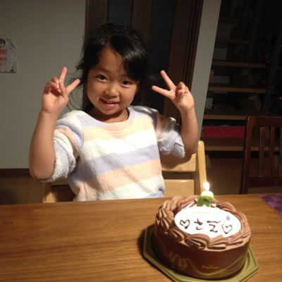 秋■お誕生日！紗英は6歳、亜未は17歳