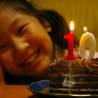 エミールのケーキで10歳！
