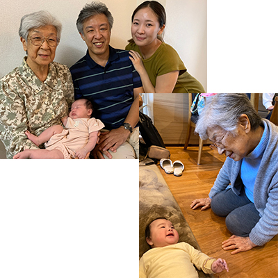 曽孫「呼羽音」誕生